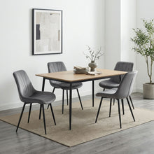 Load image into Gallery viewer, Vela Velvet Dining Chair - Set Of 4 - Dark Grey (0.224m³ - 21.5kg)