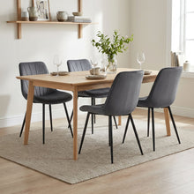 Load image into Gallery viewer, Vela Velvet Dining Chair - Set Of 4 - Dark Grey (0.224m³ - 21.5kg)