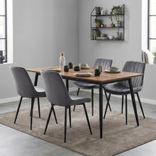 Load image into Gallery viewer, Vela Velvet Dining Chair - Set Of 4 - Dark Grey (0.224m³ - 21.5kg)