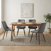 Load image into Gallery viewer, Vela Velvet Dining Chair - Set Of 4 - Dark Grey (0.224m³ - 21.5kg)