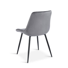 Load image into Gallery viewer, Vela Velvet Dining Chair - Set Of 4 - Dark Grey (0.224m³ - 21.5kg)