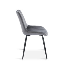 Load image into Gallery viewer, Vela Velvet Dining Chair - Set Of 4 - Dark Grey (0.224m³ - 21.5kg)