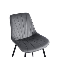 Load image into Gallery viewer, Vela Velvet Dining Chair - Set Of 4 - Dark Grey (0.224m³ - 21.5kg)