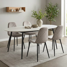 Load image into Gallery viewer, Lume Velvet Dining Chair - Set Of 4 - Light Khaki