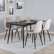 Load image into Gallery viewer, Lume Velvet Dining Chair - Set Of 4 - Light Khaki