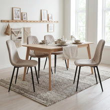 Load image into Gallery viewer, Lume Velvet Dining Chair - Set Of 4 - Light Khaki