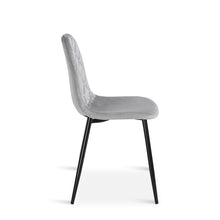 Load image into Gallery viewer, Sera Velvet Dining Chair - Set Of 4 - Light Grey