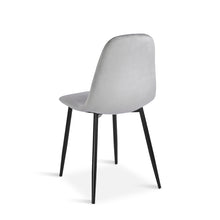 Load image into Gallery viewer, Quila Velvet Dining Chair - Set Of 4 - Light Grey (0.199m³ - 18.0kg)