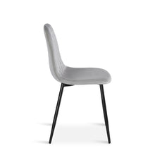 Load image into Gallery viewer, Quila Velvet Dining Chair - Set Of 4 - Light Grey (0.199m³ - 18.0kg)