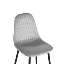 Load image into Gallery viewer, Quila Velvet Dining Chair - Set Of 4 - Light Grey (0.199m³ - 18.0kg)