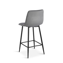 Load image into Gallery viewer, Primo Velvet Bar Stool - Set Of 2 - Grey
