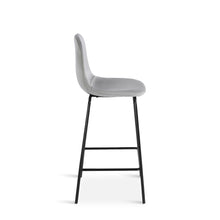 Load image into Gallery viewer, Selo Velvet Bar Stool - Set Of 2 - Light Grey (0.147m³ - 9.0kg)