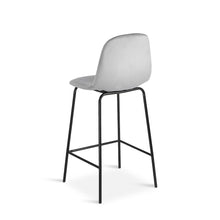 Load image into Gallery viewer, Selo Velvet Bar Stool - Set Of 2 - Light Grey (0.147m³ - 9.0kg)