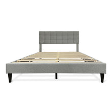 Load image into Gallery viewer, Aspen Queen Fabric Bed Frame - Stone