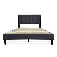 Load image into Gallery viewer, Simien Double Fabric Bed Frame - Mid Grey