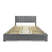 Load image into Gallery viewer, Columbia Super King Fabric Bed Frame with 4 Drawers - Grey