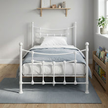 Load image into Gallery viewer, Gingera King Single Metal Bed Frame - White