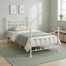 Load image into Gallery viewer, Gingera King Single Metal Bed Frame - White
