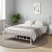 Load image into Gallery viewer, 23649-gingera-queen-metal-bed-frame-white-2601271