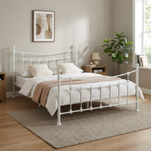 Load image into Gallery viewer, 23649-gingera-queen-metal-bed-frame-white-2601273