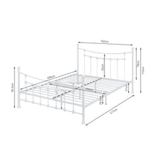 Load image into Gallery viewer, 23649-gingera-queen-metal-bed-frame-white-26012714