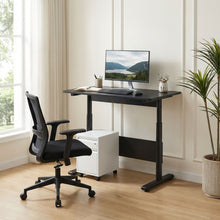 Load image into Gallery viewer, Hector 80cm Height-Adjustable Computer Desk - Black
