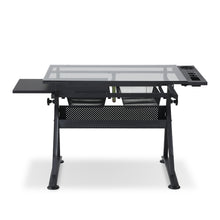 Load image into Gallery viewer, Oliver Height Adjustable Drafting Table - Black