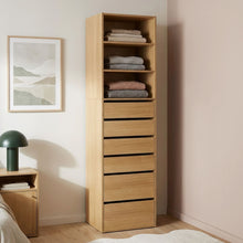 Load image into Gallery viewer, Payette 6 Drawer &amp; 3 Shelf Wardrobe - Oak