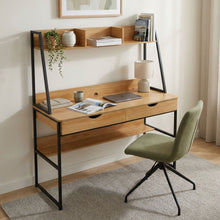 Load image into Gallery viewer, Siya 120cm Computer Study Desk with Drawers - Walnut