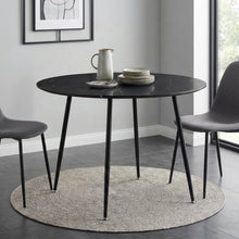 Load image into Gallery viewer, Elijah 100cm Round Dining Table - Black Silver