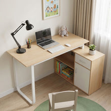 Load image into Gallery viewer, Yates 120cm Computer Desk with Right Cabinet - Oak