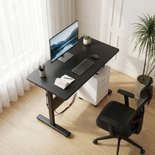 Load image into Gallery viewer, Hector 80cm Height-Adjustable Computer Desk - Black
