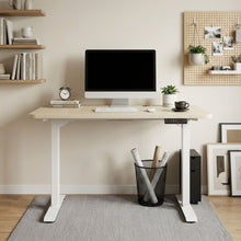 Load image into Gallery viewer, 22834-bennie-120cm-dual-motor-electric-standing-desk-beige-2601295