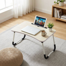Load image into Gallery viewer, Portable Anti-Slip Laptop Desk Laptop Tray Table - White