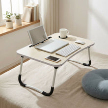 Load image into Gallery viewer, Portable Anti-Slip Laptop Desk Laptop Tray Table - White