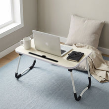 Load image into Gallery viewer, Portable Anti-Slip Laptop Desk Laptop Tray Table - White