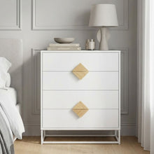 Load image into Gallery viewer, Alaska Wooden Tallboy 4 Drawers - White