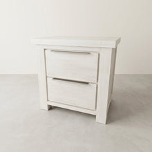 Load image into Gallery viewer, Lincoln Solid Wood Bedside Table - White