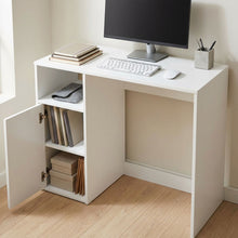 Load image into Gallery viewer, Makalu 100cm Computer Desk - White