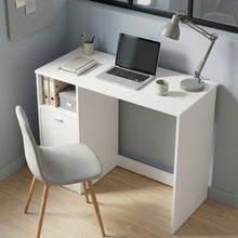 Load image into Gallery viewer, Makalu 100cm Computer Desk - White