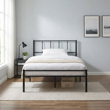 Load image into Gallery viewer, Sophia King Single Metal Bed Frame - Black