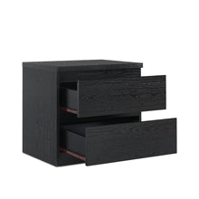 Load image into Gallery viewer, Tongass Wooden Bedside Table - Black