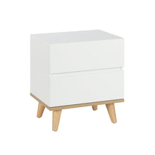 Load image into Gallery viewer, Hudson Wooden Bedside Table  - White