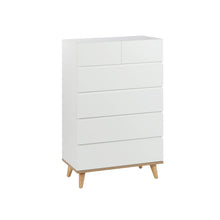 Load image into Gallery viewer, Hudson 6 Drawers Tallboy - White