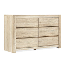 Load image into Gallery viewer, Borneo 6 Drawers Lowboy - Oak