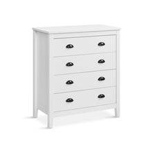 Load image into Gallery viewer, r_22689_congo_4_drawers_tallboy_-_white_2_1bcc0f60-3a7f-4c5c-a9d3-c51b71e7849d