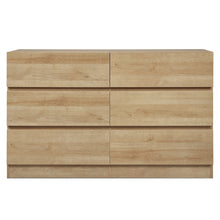 Load image into Gallery viewer, r-22608_harris_6_drawers_low_boy_-_oak_2