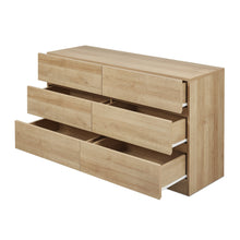 Load image into Gallery viewer, r-22608_harris_6_drawers_low_boy_-_oak_4