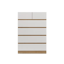 Load image into Gallery viewer, new_22197_harris_6_drawers_tallboy_-_oak_white_1_7acaf3a6-cb9f-4622-801c-2daea4365b7d