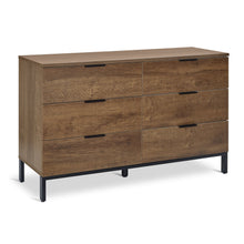 Load image into Gallery viewer, r-22131-ocala-low-boy-6-drawer-chest-dresser-walnut-1